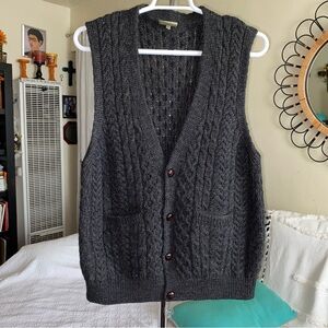 Grandpacore CarraigDonn Pure New Wool Waistcoat Vest Size XL